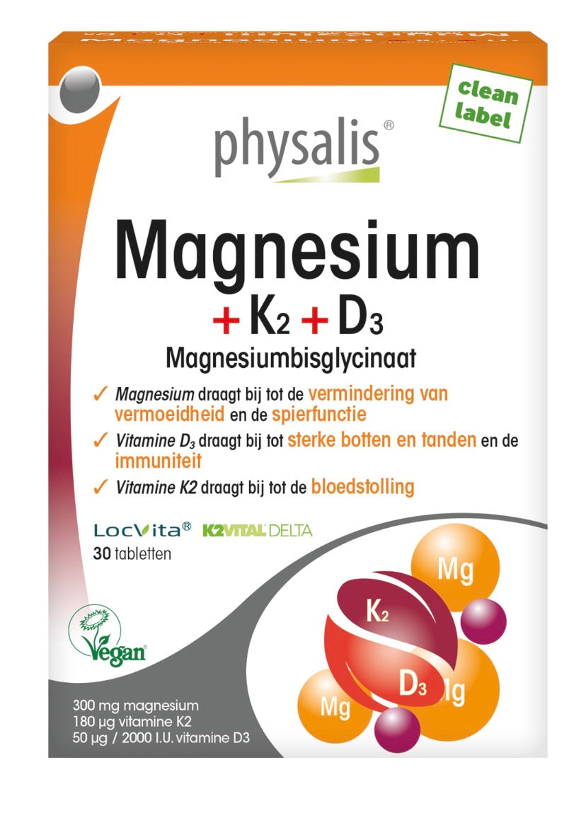 Physalis Magnesium + K2 + D3 30tabs