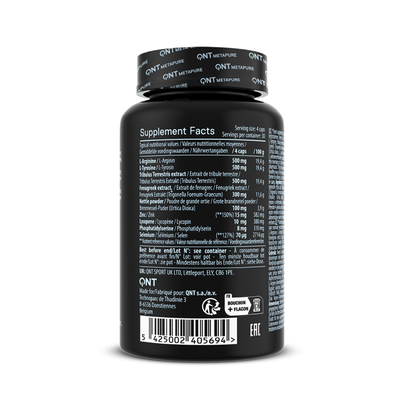 QNT TESTEK TESTOSTERON BOOSTER | 120 CAPSULES