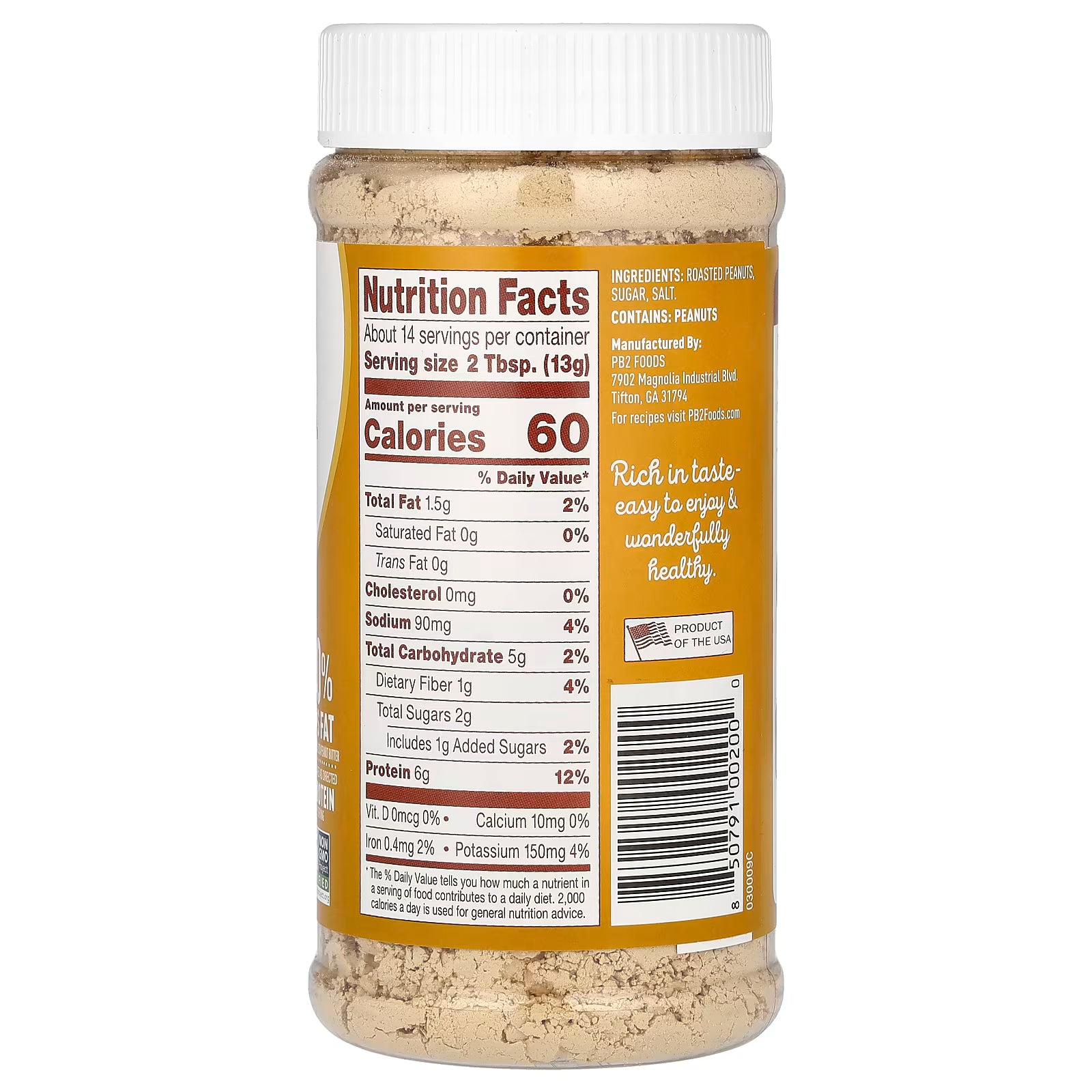 PB Peanut poeder 184 gr