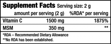 BioTech USA MSM + VITAMIN C