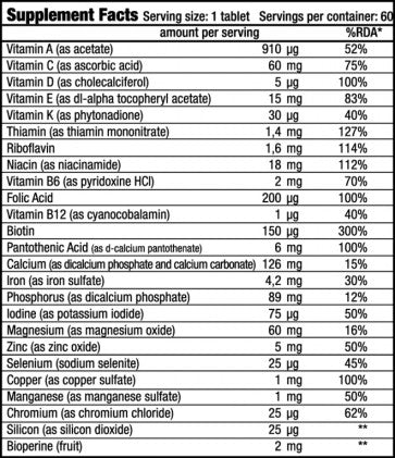 Biotech USA Vitamin Complex 60 Tabletten