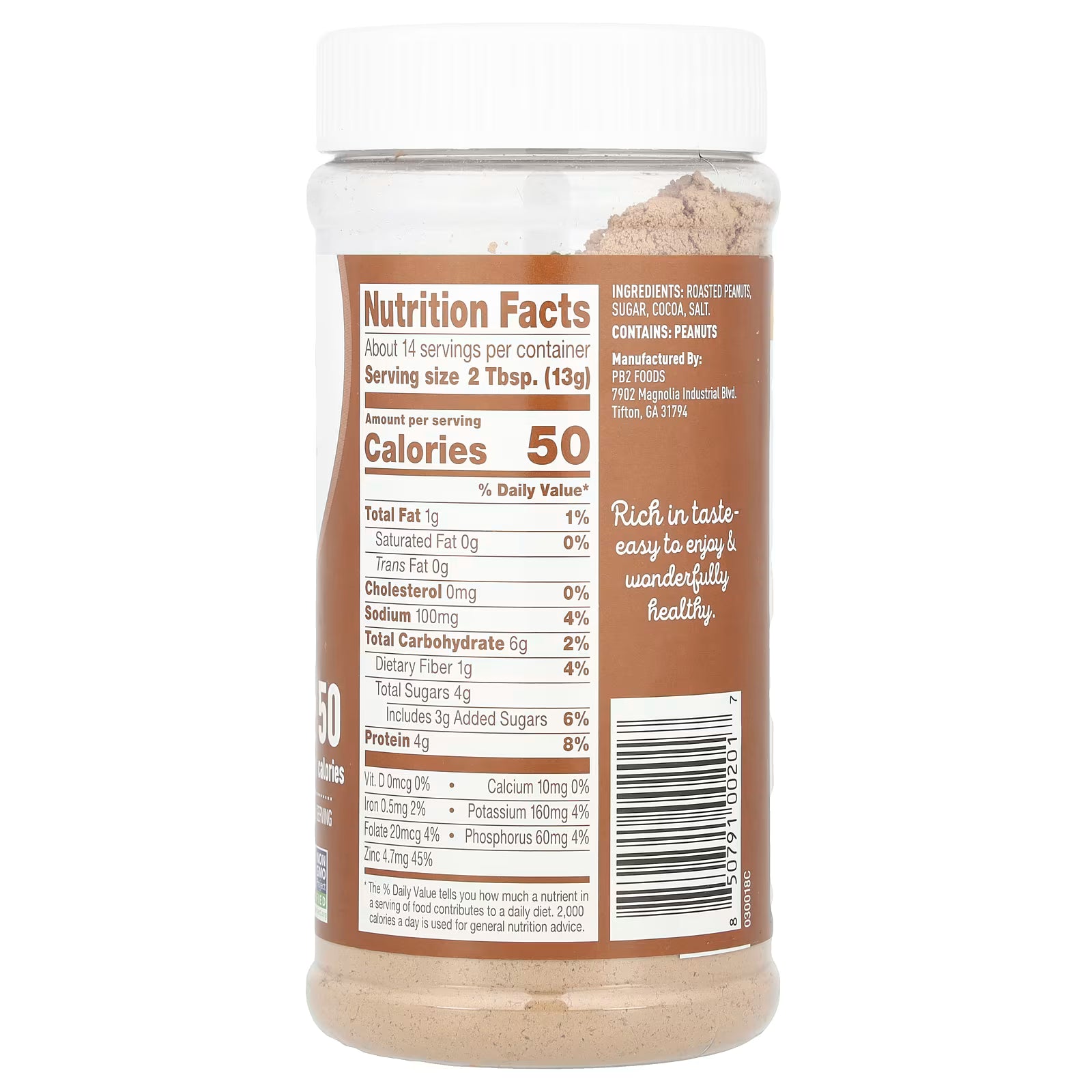 PB Peanut poeder 184 gr