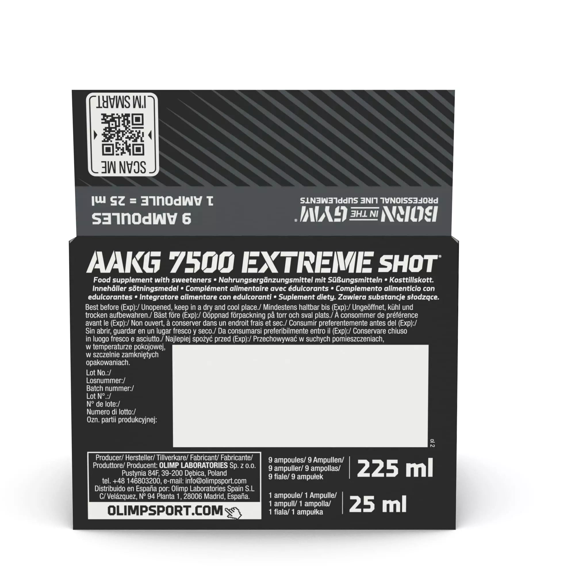 Olimp AAKG 7500 Extreme Shots 9x25ml