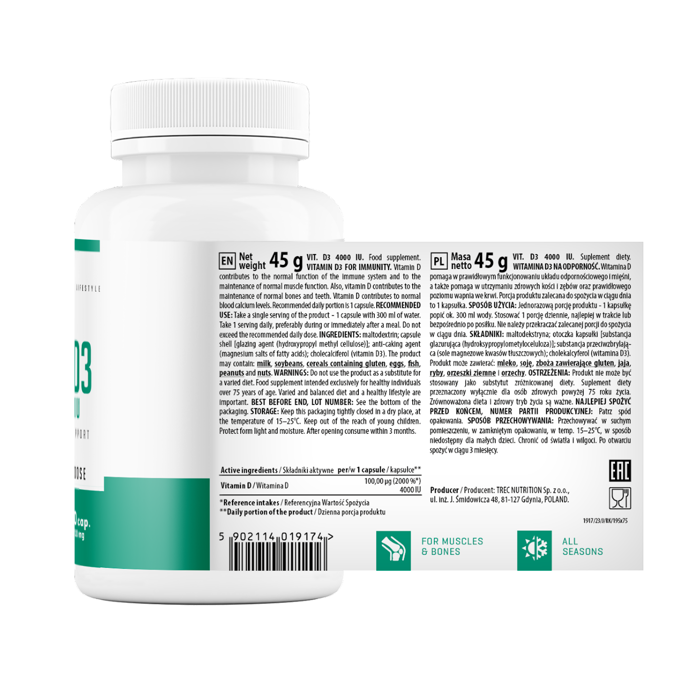 Trec Nutrition VIT. D3 4000 IU