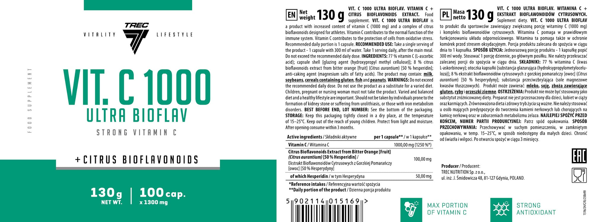 Trec Nutrition VIT. C 1000 ULTRA BIOFLAV