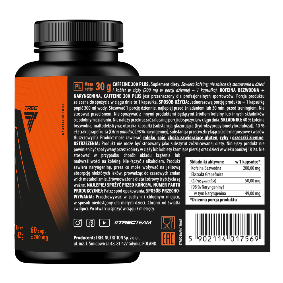 Trec nutrition Caffeine 200 Plus