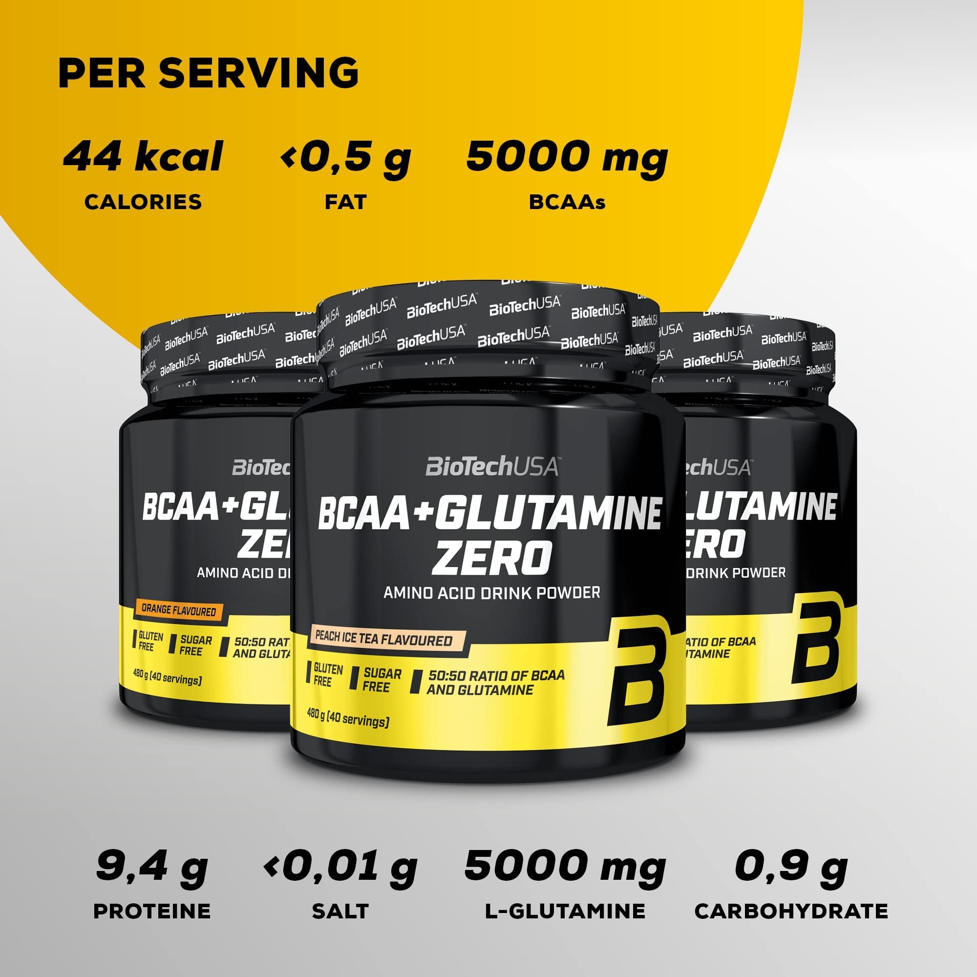 BioTech USA BCAA + Glutamine Zero 480 g