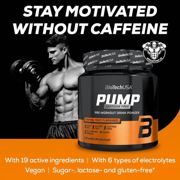 BioTech USA Pump Caffeine Free drink powder 330 g