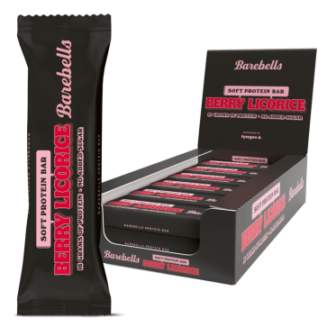 Barebells Soft Protein Bars berry licorice